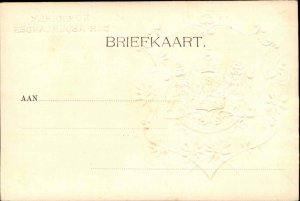 Koninkrijk der Nederlanden Embossed Netherlands Shield Heraldic Lions c1910 PC