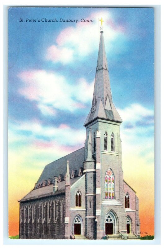 St. Peter's Church Danbury CT Connecticut Postcard (AI3)