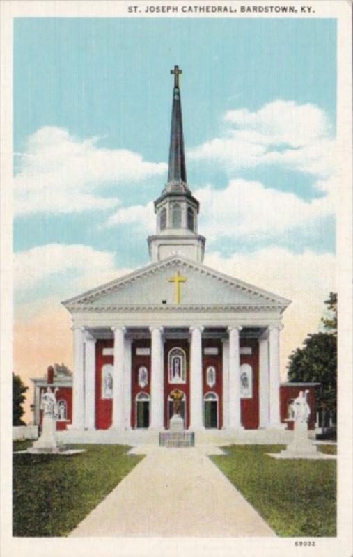 Kentucky Bardstown St Joseph Cathedral Curteich