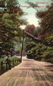 Vintage Postcard Wissahickon Drive Fairmount Park Philadelphia Pennsylvania PA
