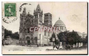 Old Postcard Angouleme The Cathedral