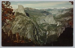 Yosemite National Park CaliforniaHigh Sierra & Glacier PointVintage Postcard