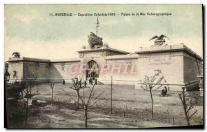 Old Postcard Marseille Exposition Coloniale 1906 Palace of the Oceanographic Sea