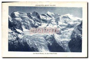 Old Postcard Chamonix saw Plan Pratz