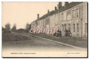 Montigny le Roi Old Postcard Avenue Langres