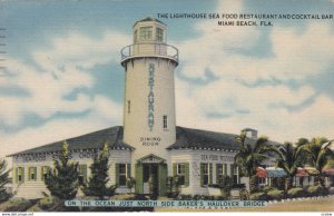 MIAMI BEACH , Florida , 1930-40s ; Lighthouse Seafood Restaurant