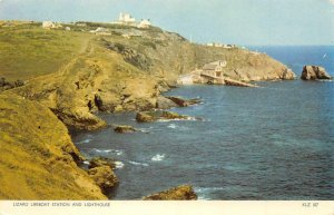 Lizard Lifeboat Station & Lighthouse Truro, Cornwall UK 1960 Vintage Postcard