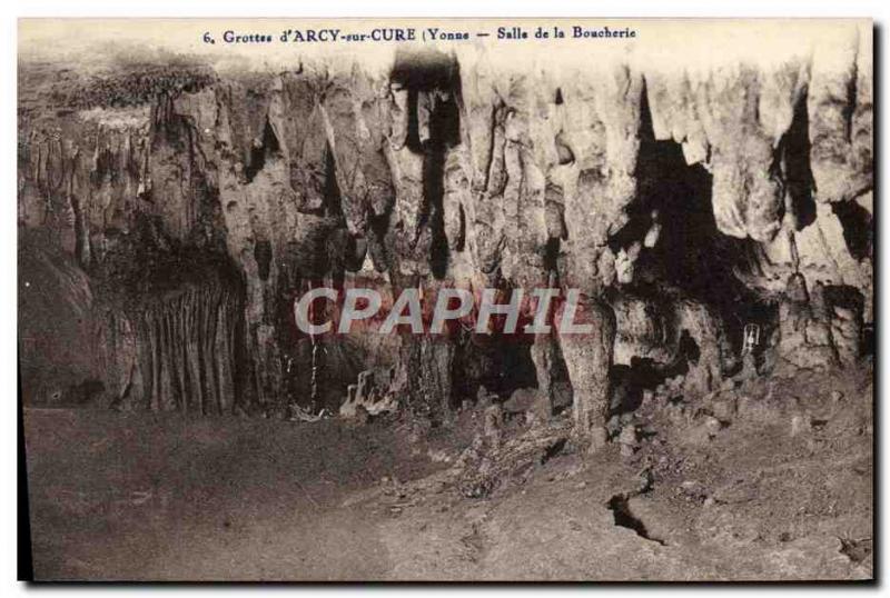 Old Postcard Arcy On Cury Caves room butchery