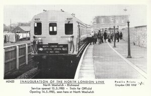 London Postcard - North Woolwich Train Station, North London Link  DP180