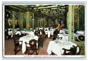 c1910 Cafe Elysee Broadway Postcard P225E