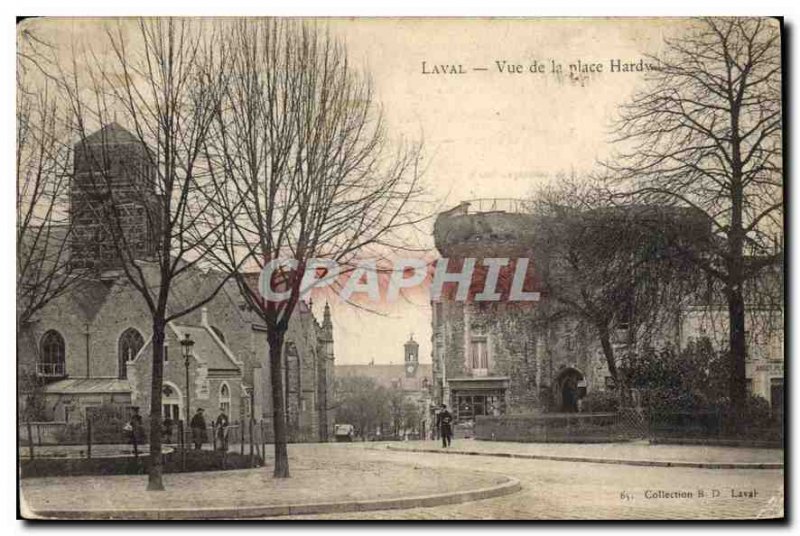 Old Postcard Laval View Place