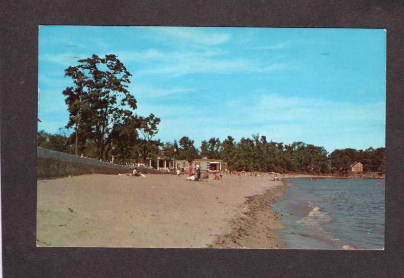 MA Dane Street Beach Lyons Park Beverly Mass Massachusetts Postcard PC