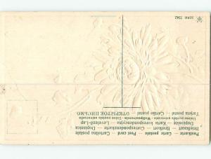 Unused Divided-Back BEAUTIFUL PINK FLOWER - HAPPY RETURNS o9562