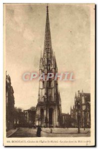 Postcard Old Bordeaux Tower of the Church of St. Michael The most high of the...