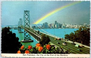 Postcard - The City at the End of the Rainbow - San Francisco, California