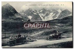 Old Postcard Dauphine Lautaret and the Massif de la Meije Automotive