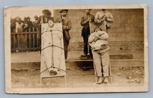 MEXICAN REVOLUTION BODY of EXECUTED GENERAL ANTIQUE REAL PHOTO POSTCARD RPPC 