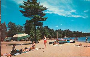 Scene at Sebago State Park Sebago Lake Maine Pre-zip Code Chrome