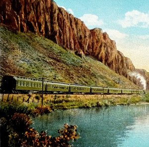 San Francisco Overland Limited Train Postcard Railroad Nevada c1950-60s PCBG8A