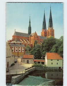 Postcard The Cathedral seen from Kvarnfallet, Uppsala, Sweden