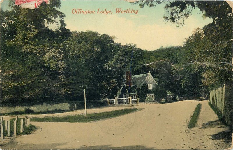 Postcard UK England Worthing, Sussex Offington Lodge