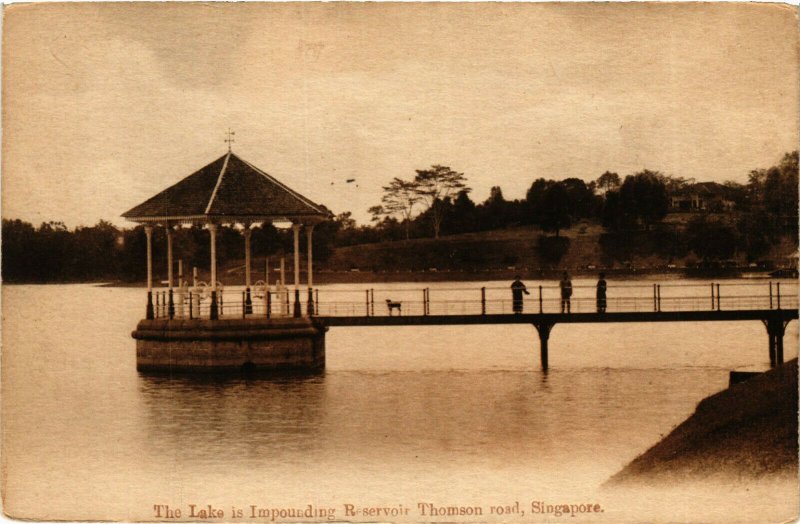 PC CPA SINGAPORE, RESERVOIR, THOMSON ROAD, Vintage Postcard (b18683)