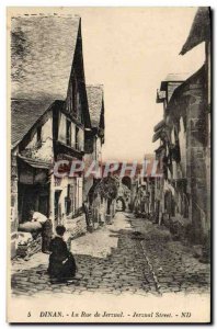 Old Postcard Dinan Street Jerzual