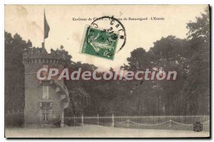 Old Postcard around Caen Chateau De Beauregard L'Entree