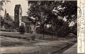 View of Barnes Hall, Cornell Univ Ithaca NY c1906 Undivided Back Postcard Q75