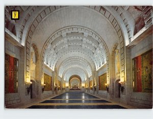 Postcard Central-nave, Crypt-Church, Santa Cruz De Valle De Los Caidos, Spain