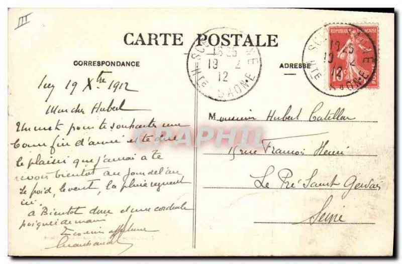 Old Postcard Rupt sur Saone The tomb of Count & # 39Orsay