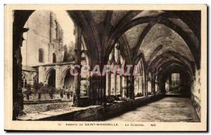 Postcard Abbey of Saint Wandrille The cloister