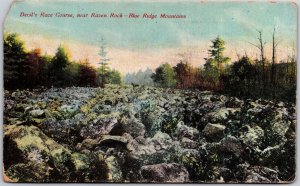 1910's Devil's Race Course Near Raven Rock Blue Ridge Mountains Posted Postcard
