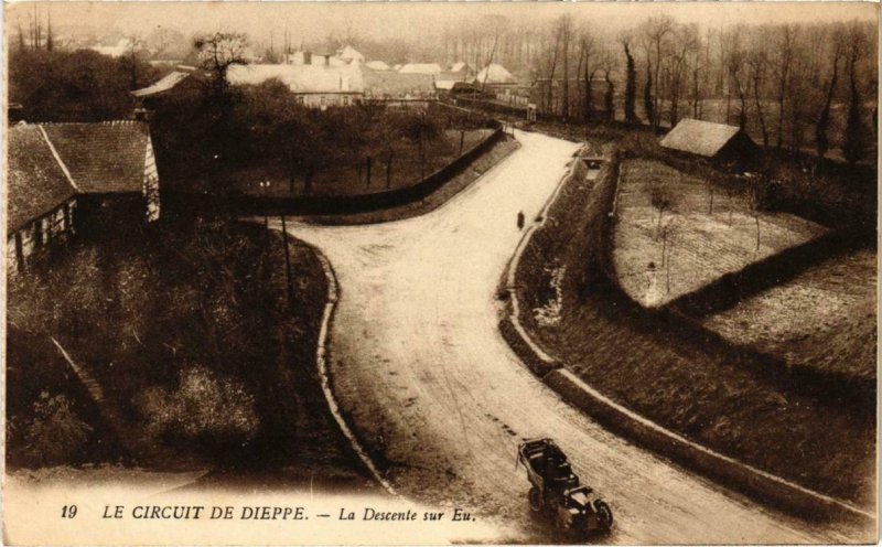 CPA Le Circuit de DIEPPE - La Descente sur EU (986175)