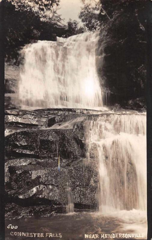 Hendersonville North Carolina Connestee Falls Real Photo Antique Postcard J69606