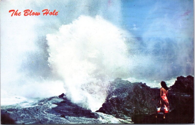 Postcard Hawaii - The Blow Hole on windward Oahu