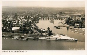 Sailing & navigation themed postcard Koblenz Deutsche Eck paddle steamer