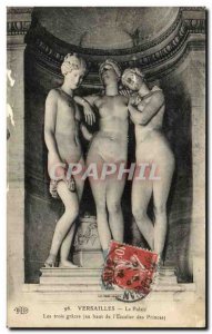 Old Postcard Versailles Palace The Three Graces