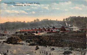 E95/ Clarksburg West Virginia Postcard 1920 Grasselli Chemical Co Factory