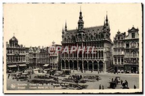 Old Postcard Brussels Grand Place Royal Household