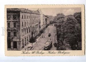 206520 POLAND KRAKOW Potockiego street TRAM Vintage postcard