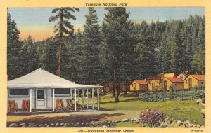 Yosemite National Park, Tuolumne Meadow Lodge, CA c1940s Vintage Postcard