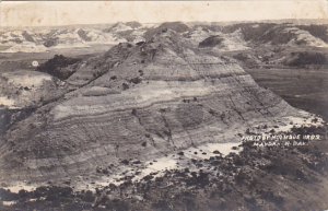 North Dakota Mandan Aerial View Real Photo