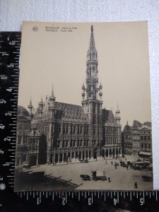 Postcard - Town Hall - Brussels, Belgium