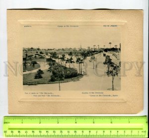 431539 BRAZIL RIO de JANEIRO Campo de Sao Christovao square Embossed POSTER