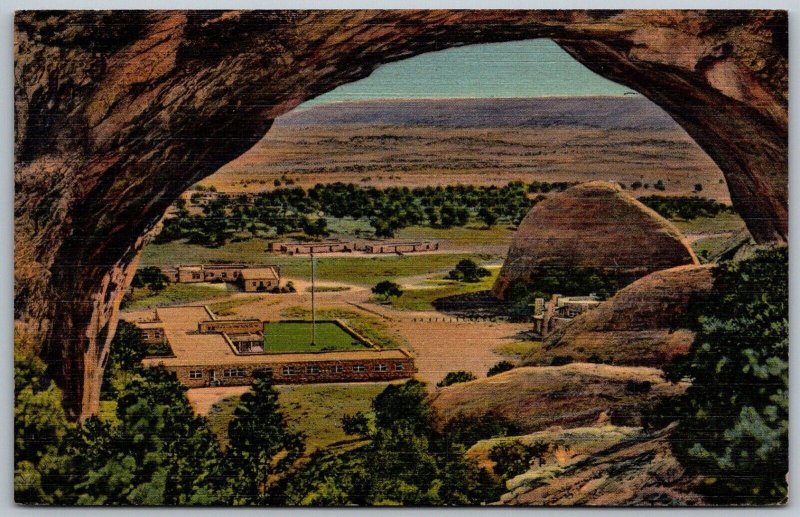 Window Rock Arizona 1948 Postcard Central Navajo Indian Agency