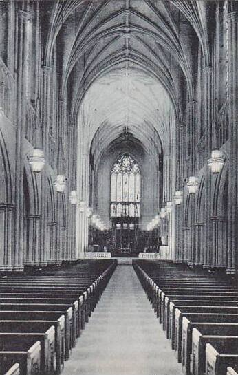 North Carolina Durham Interior Of Chapel Duke University Albertype