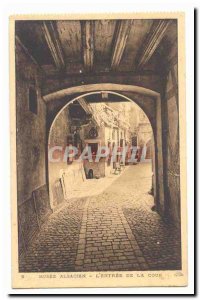 Strasbourg Alsatian Museum Old Postcard L & # 39entree court