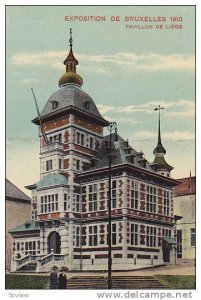 Exposition de Bruxelles 1910, Pavillon de Liege , Belgium