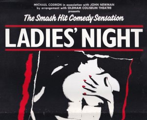 Ladies Night York Adult Theatre Royal 1980s Comedy Poster